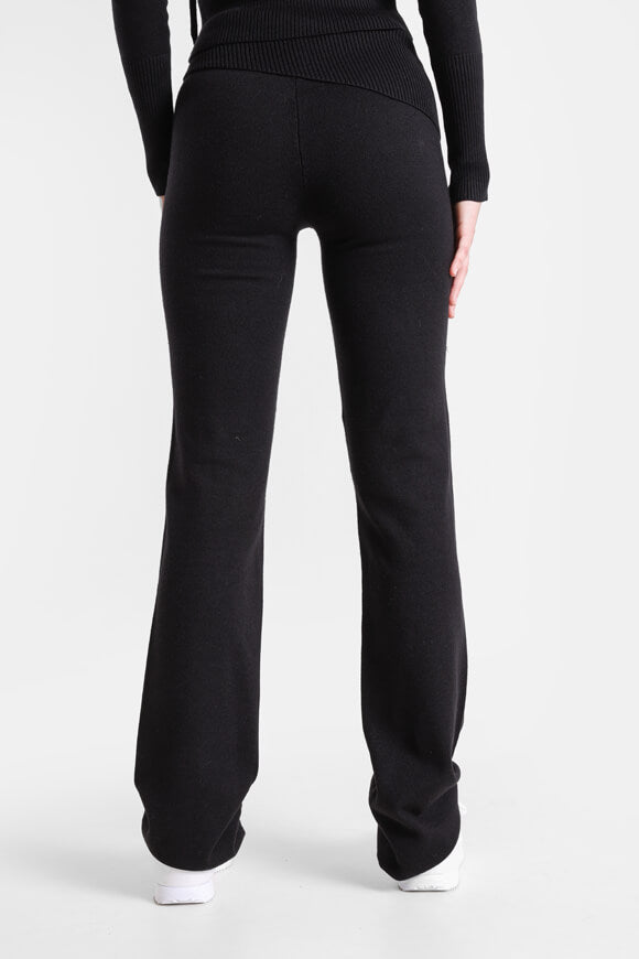 Flare Strickhose - Schwarz