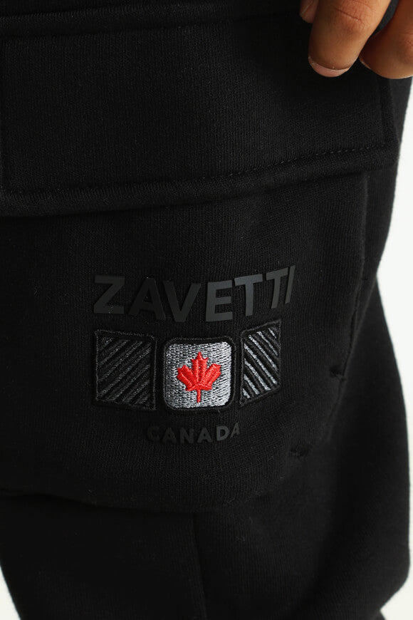 Ovello Chevron pantalon en sweat - Jet Black