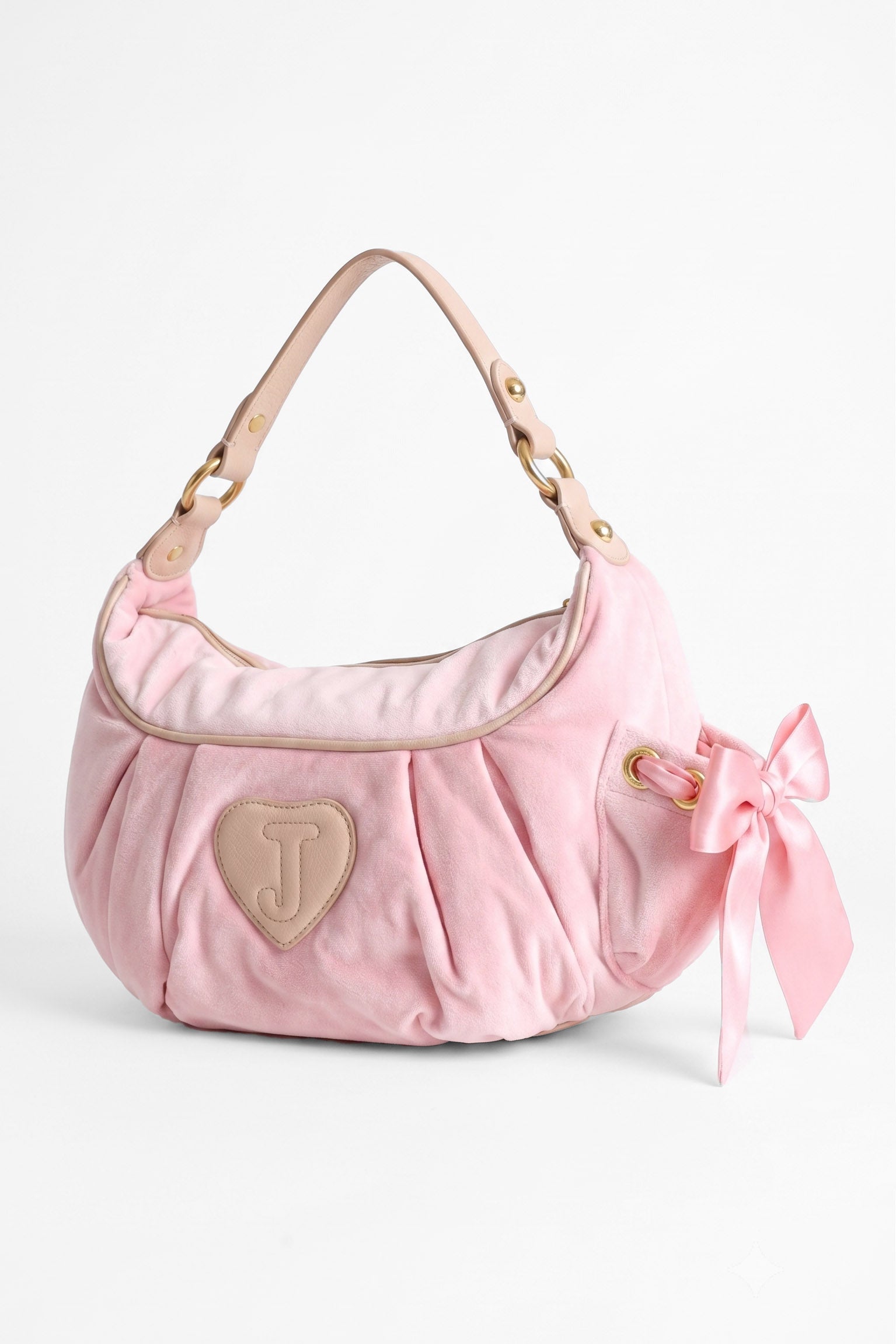 Samt Handtasche - Juicy Pink