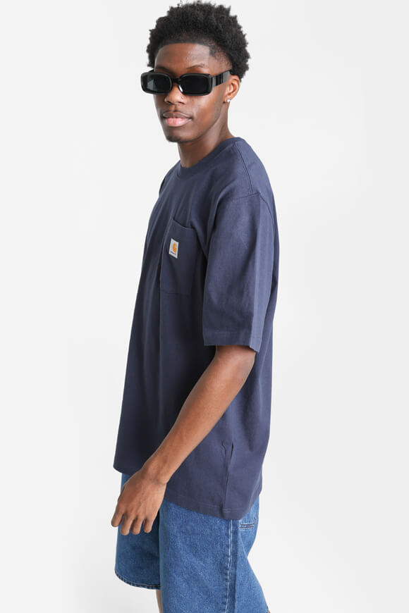 Pocket Oversize T-Shirt - Navy