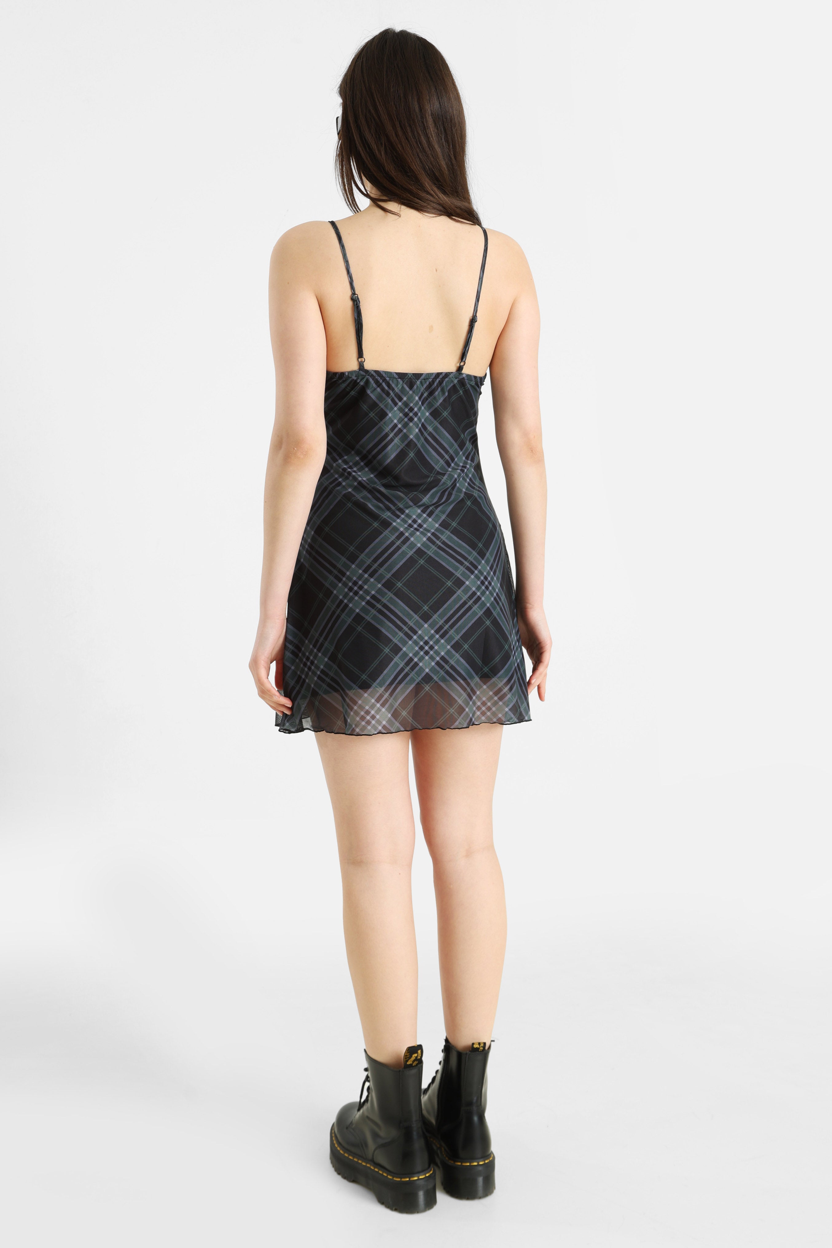 Mini robe - Noir + Vert