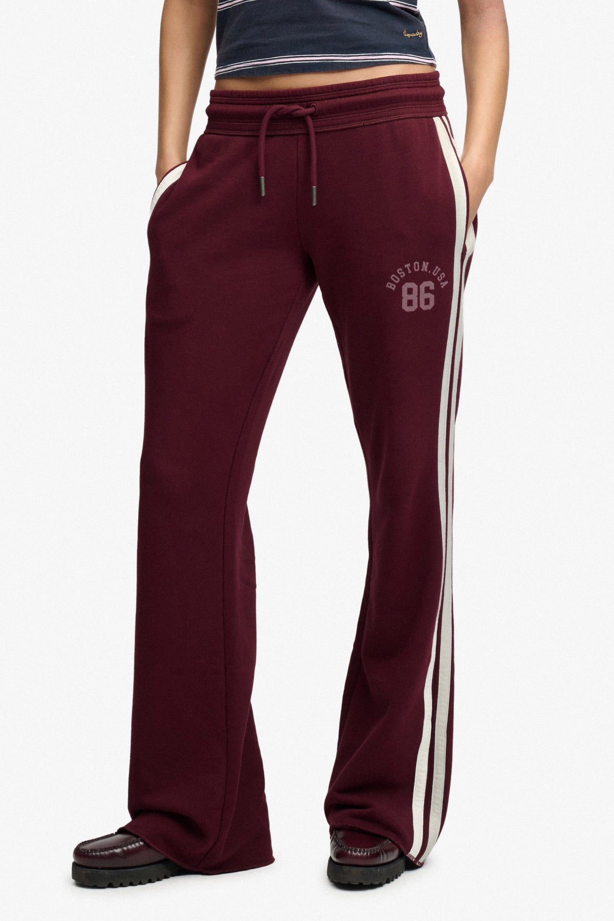 Flare Sweathose - Port Red