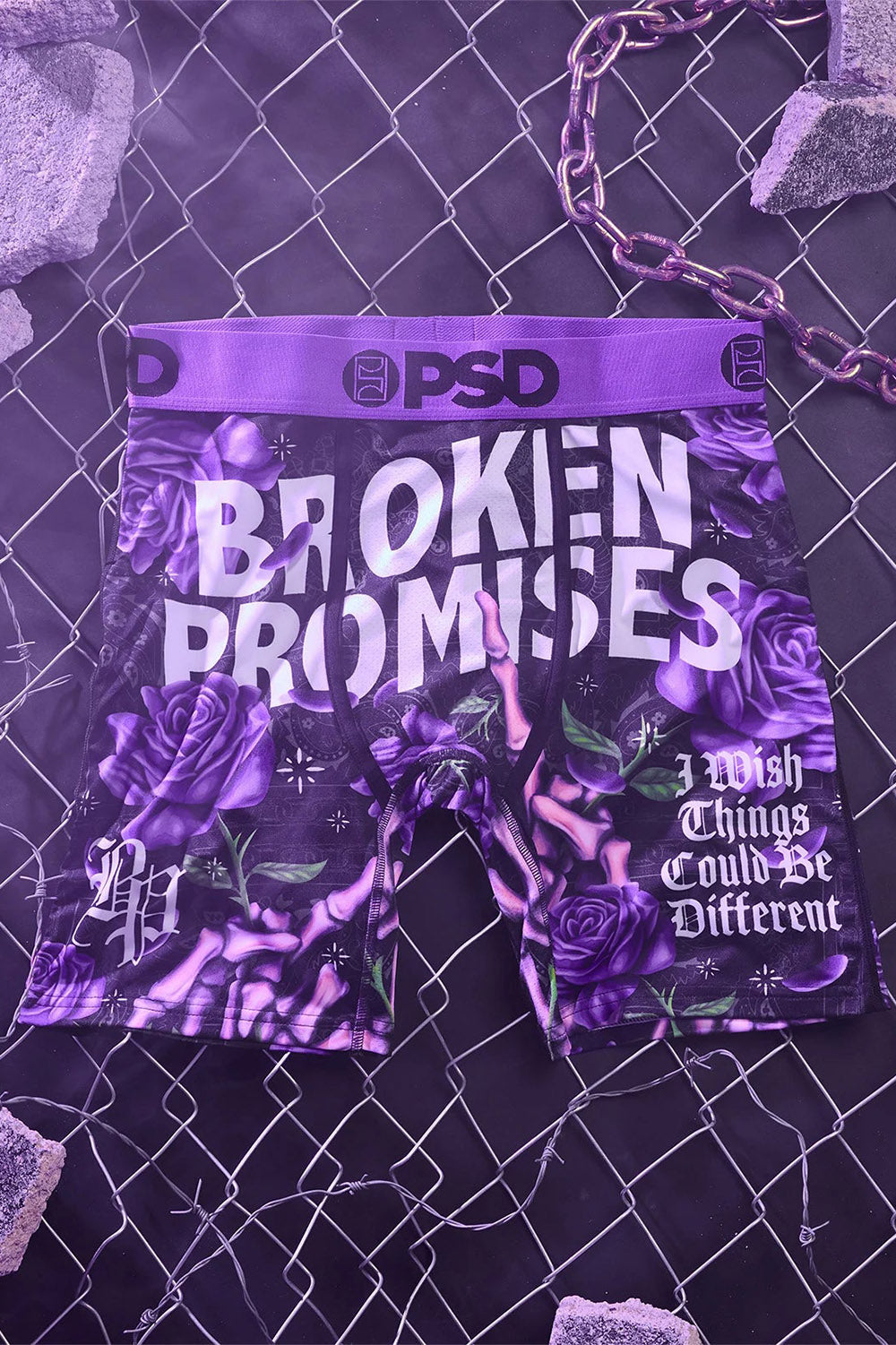 Broken Promises Boxershorts - Wish Purp