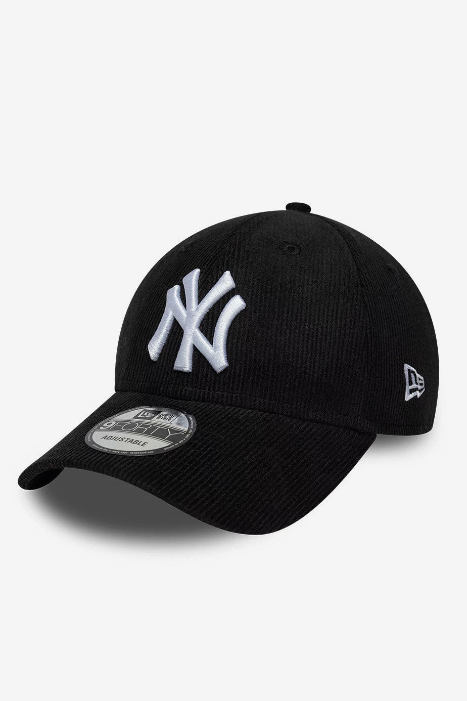 9Forty Cord Cap / Snapback - Black + White