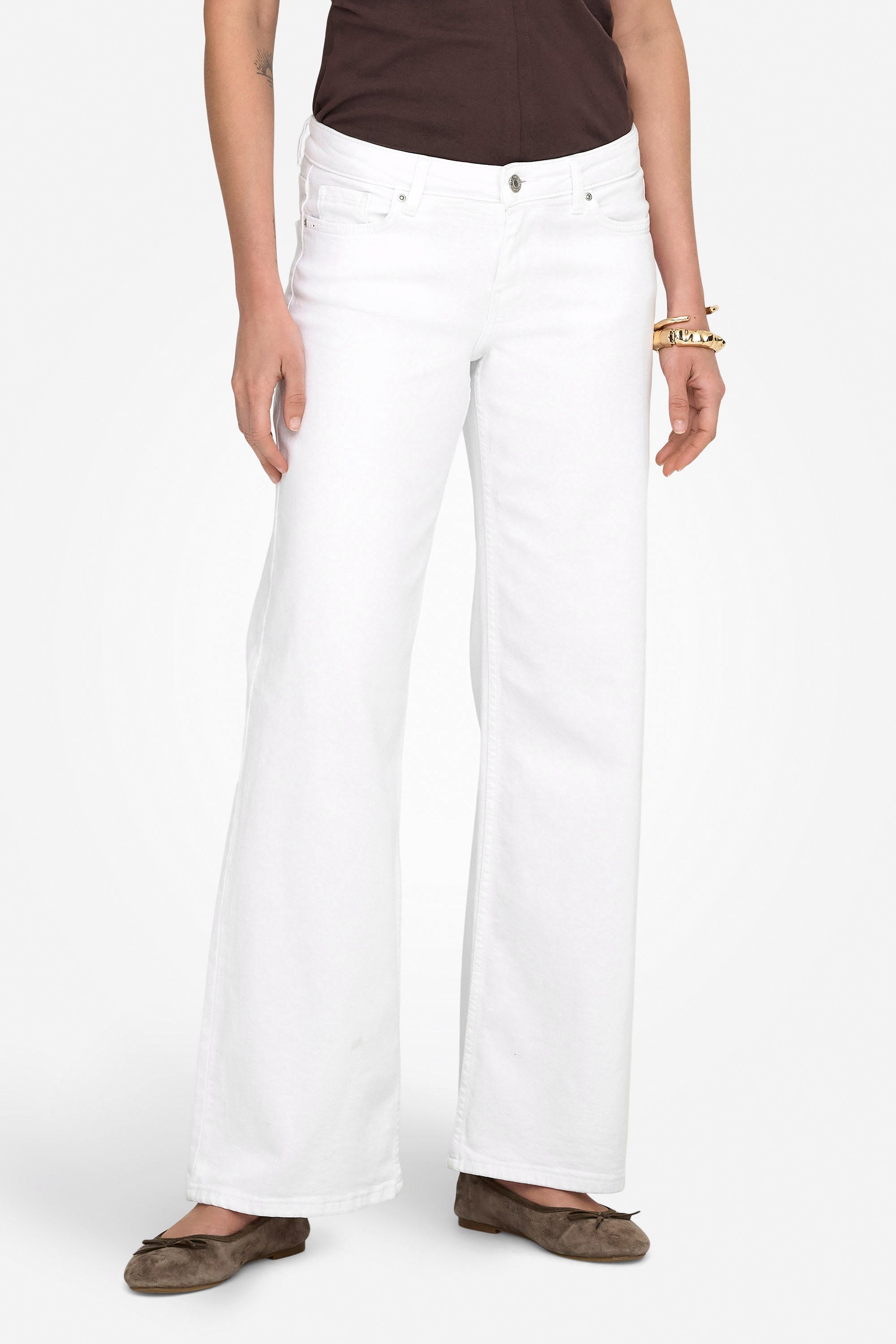 ONLJUDY-O Wide Leg Jeans - White