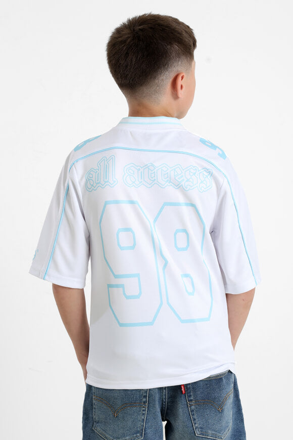 T-Shirt - Weiss + Hellblau