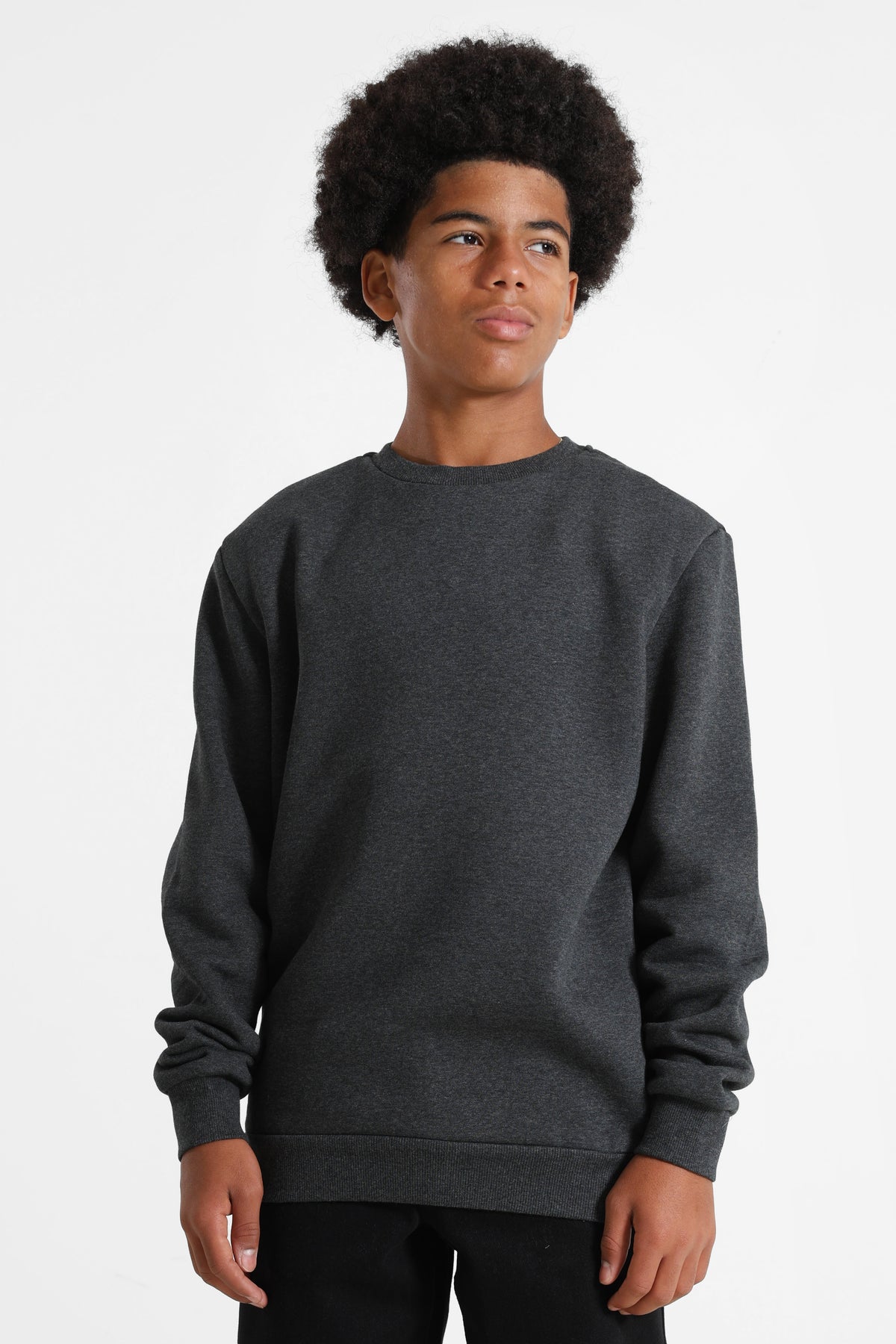Fluffy Sweatshirt - Charcoal Heather