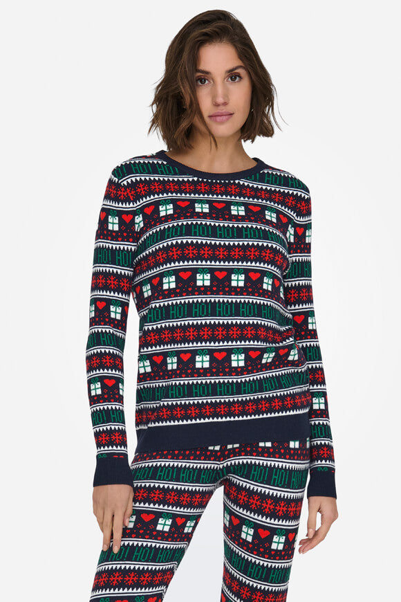 ONLXMAS Christmas knitted sweater - Night Sky