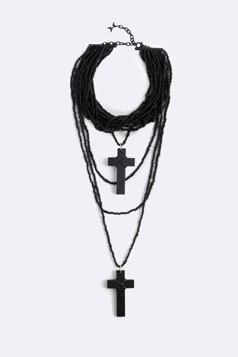 Penance Beaded Halskette - Black