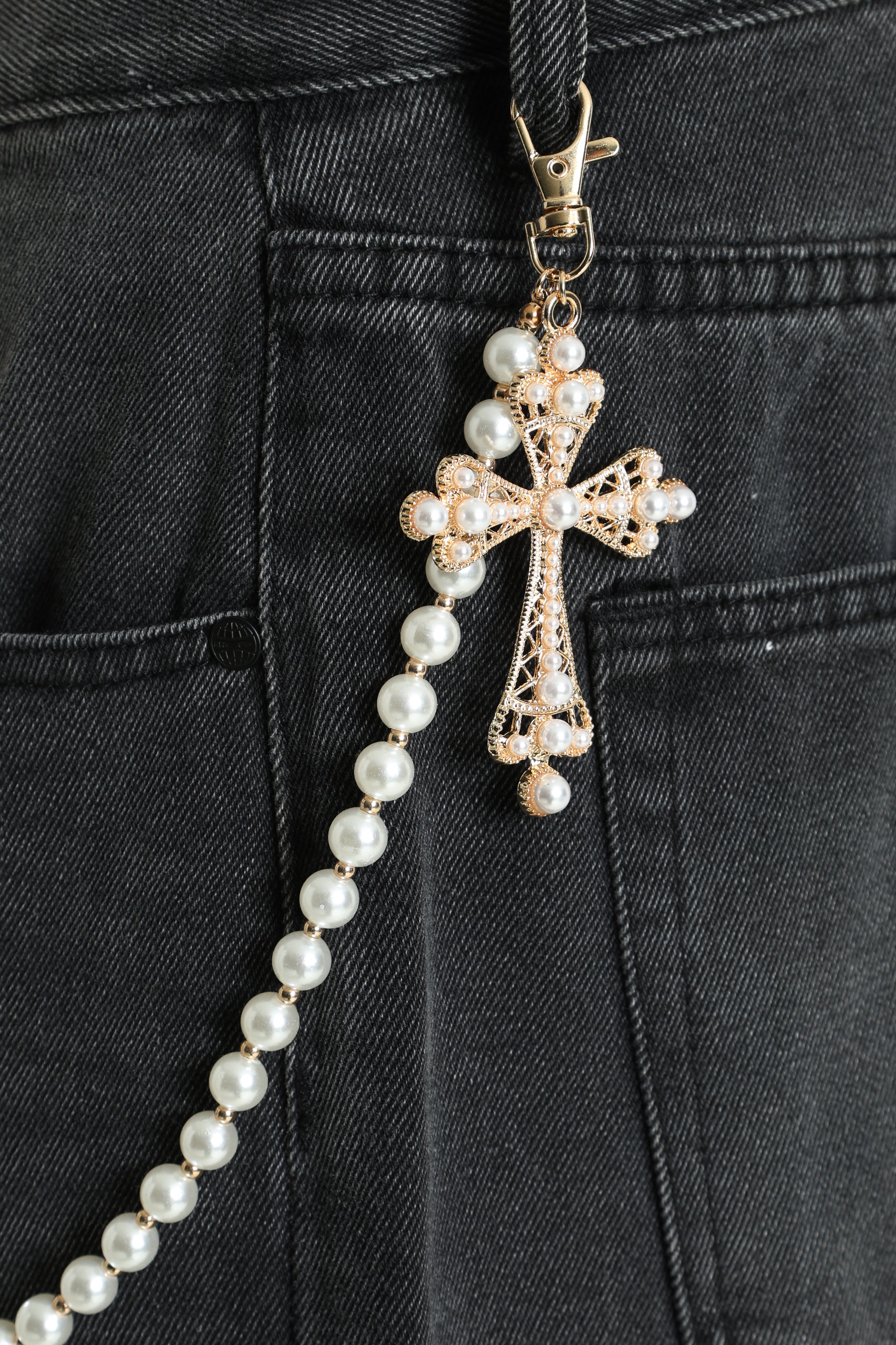 Chaîne de pantalon - Offwhite + Gold