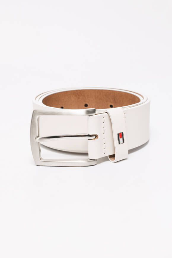 New Denton Ledergürtel - Optic White