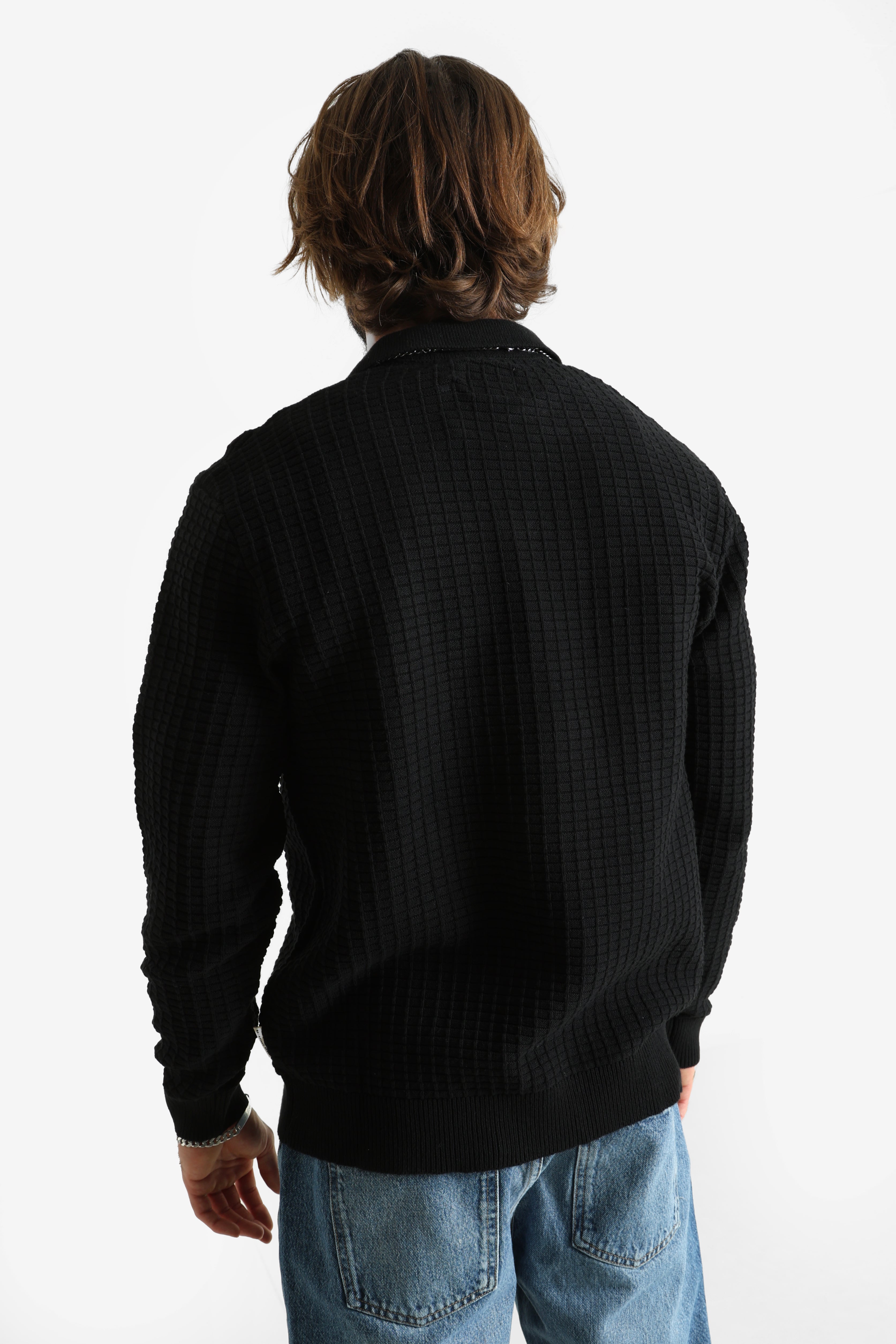 RRKELVIN pull en tricot fin - Black
