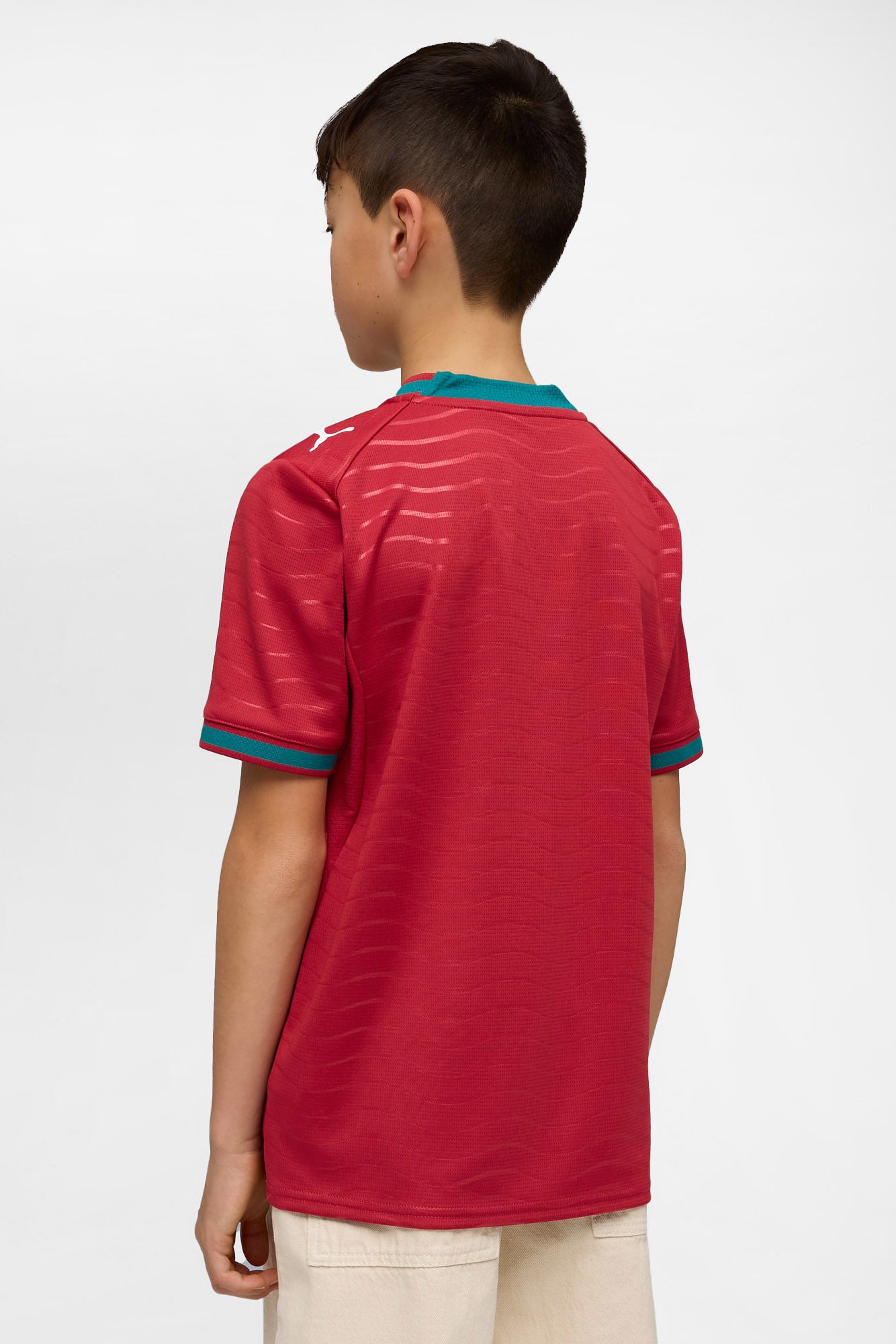 Home Portugal 2026 Mesh T-Shirt - Red + Green Lagoon