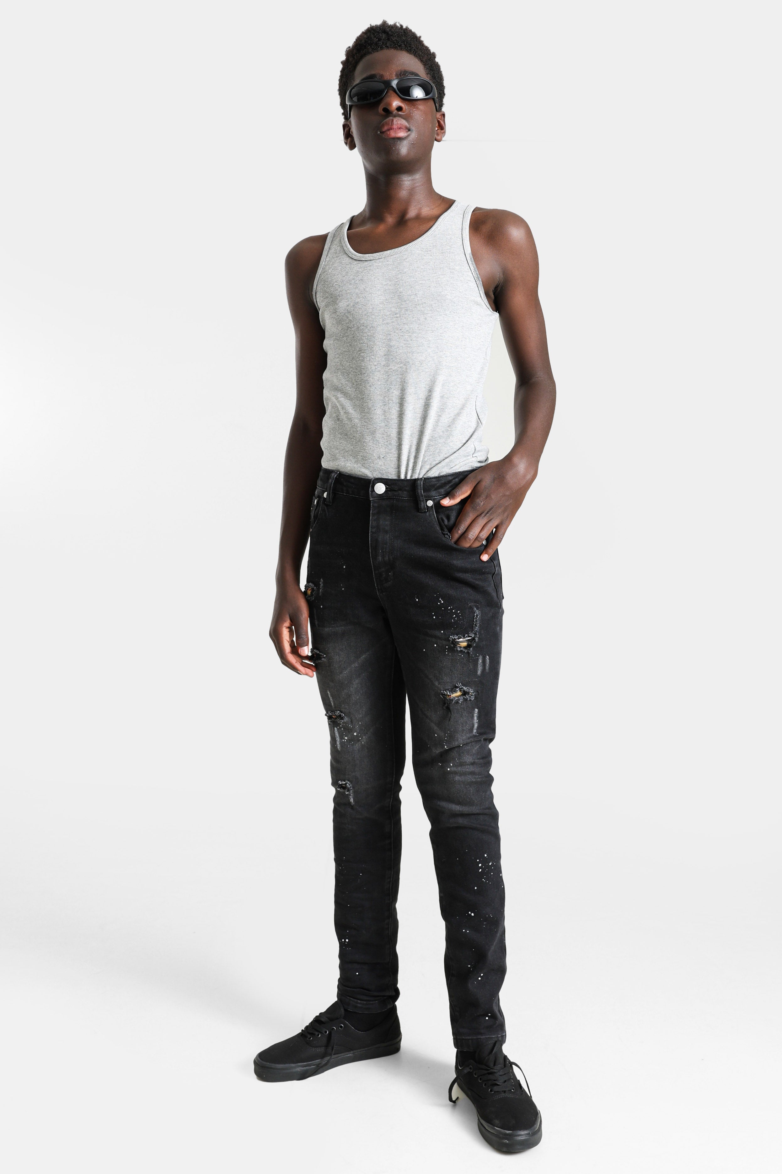 Jeans skinny fit - Noir Denim