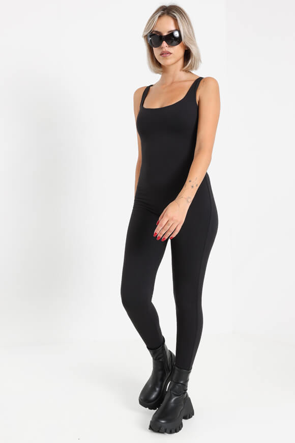 Langer Overall - Schwarz