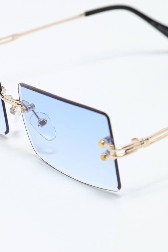 Lunettes de soleil - Gold + Light Blue