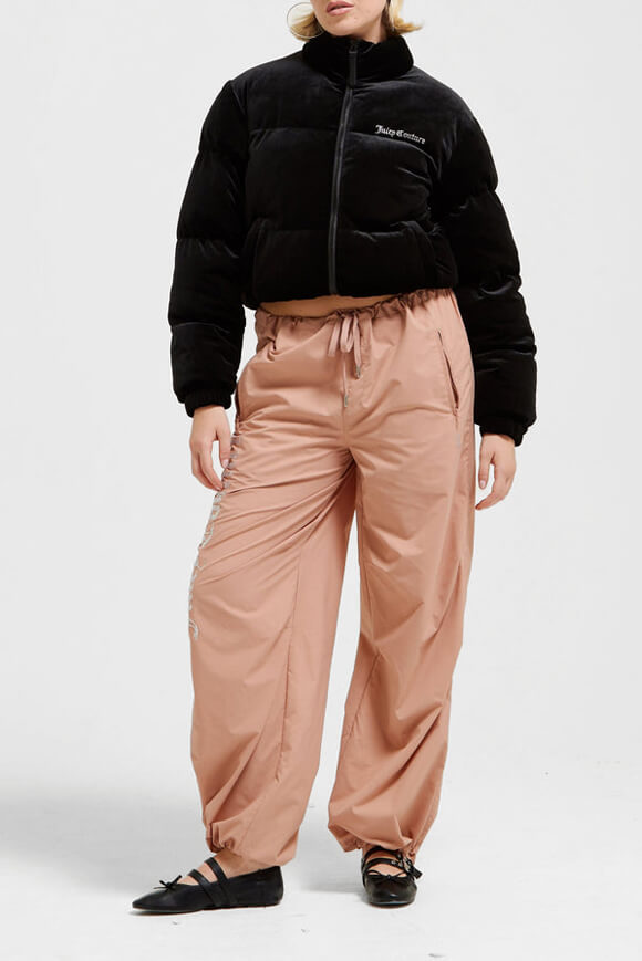 Margo velvet puffer jacket - Black