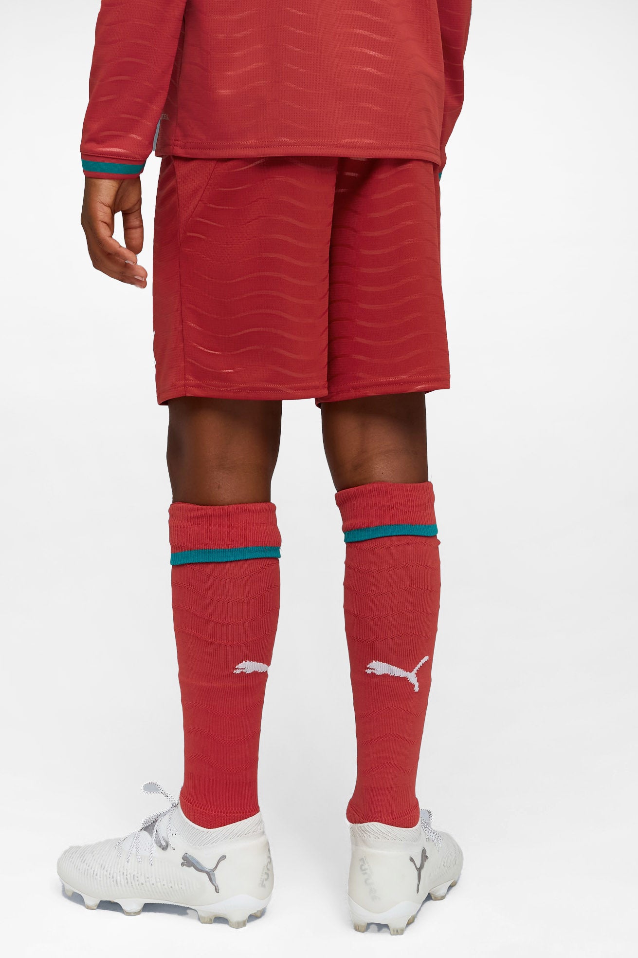 Home Portugal 2026 short en mesh - Red + Green Lagoon