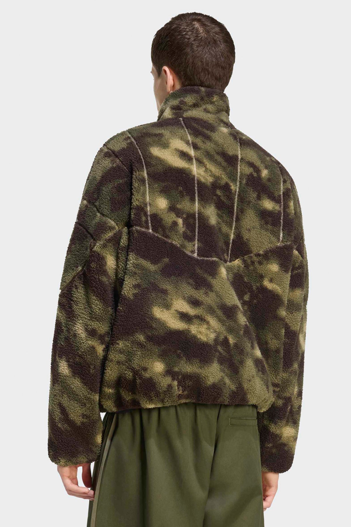Veste en sherpa - Olive Strata