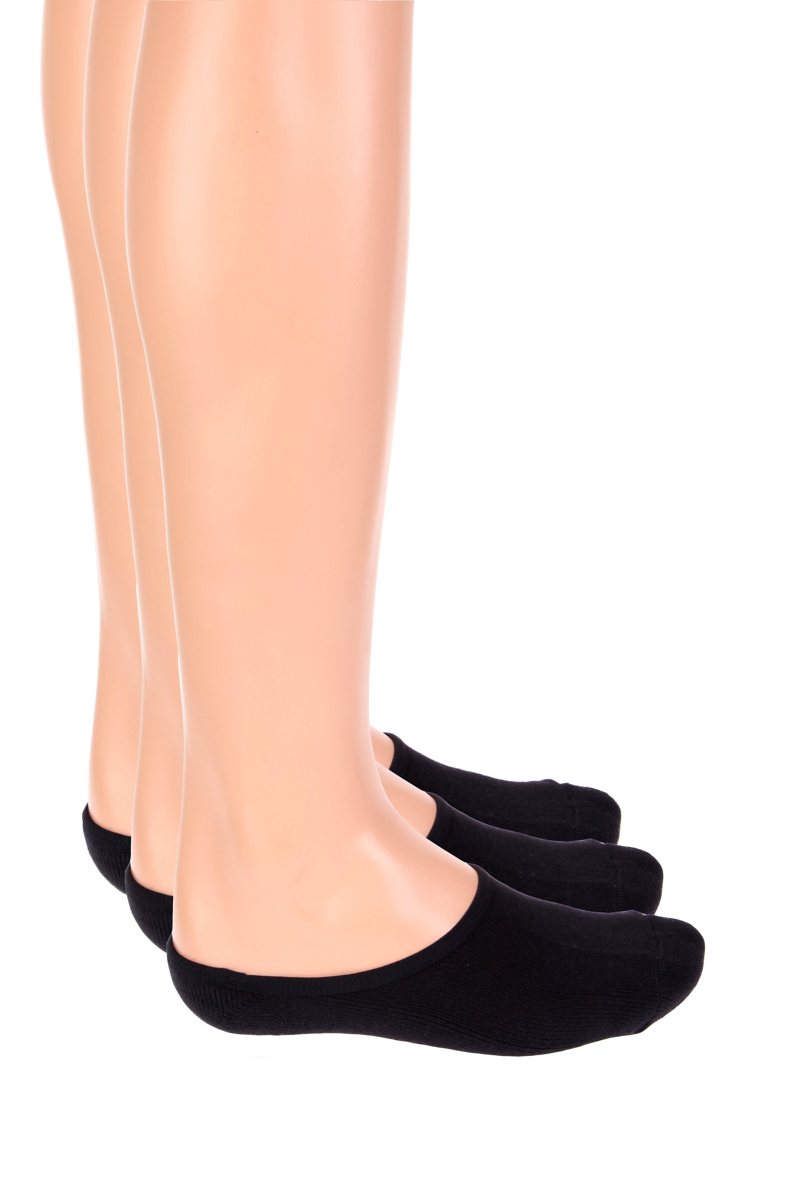 Dreierpack Füsslinge - Schwarz