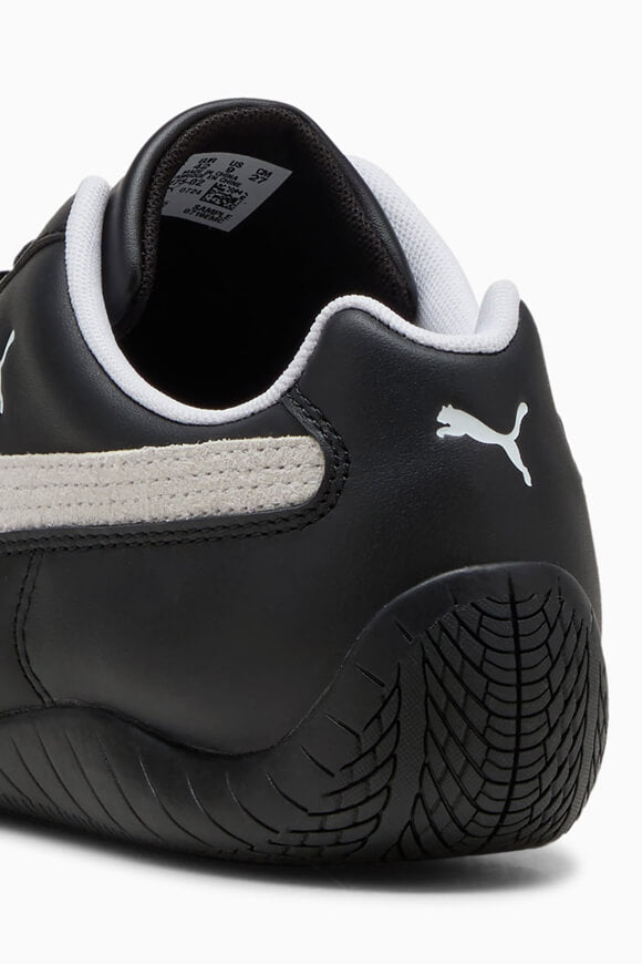 Speedcat Leather Sneaker - Black + White