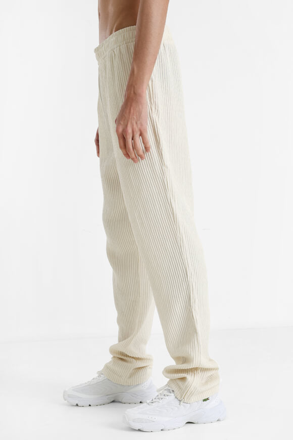 Pantalon en tissu structuré - Beige clair