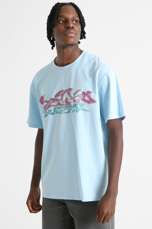 T-Shirt ample - Bleu clair