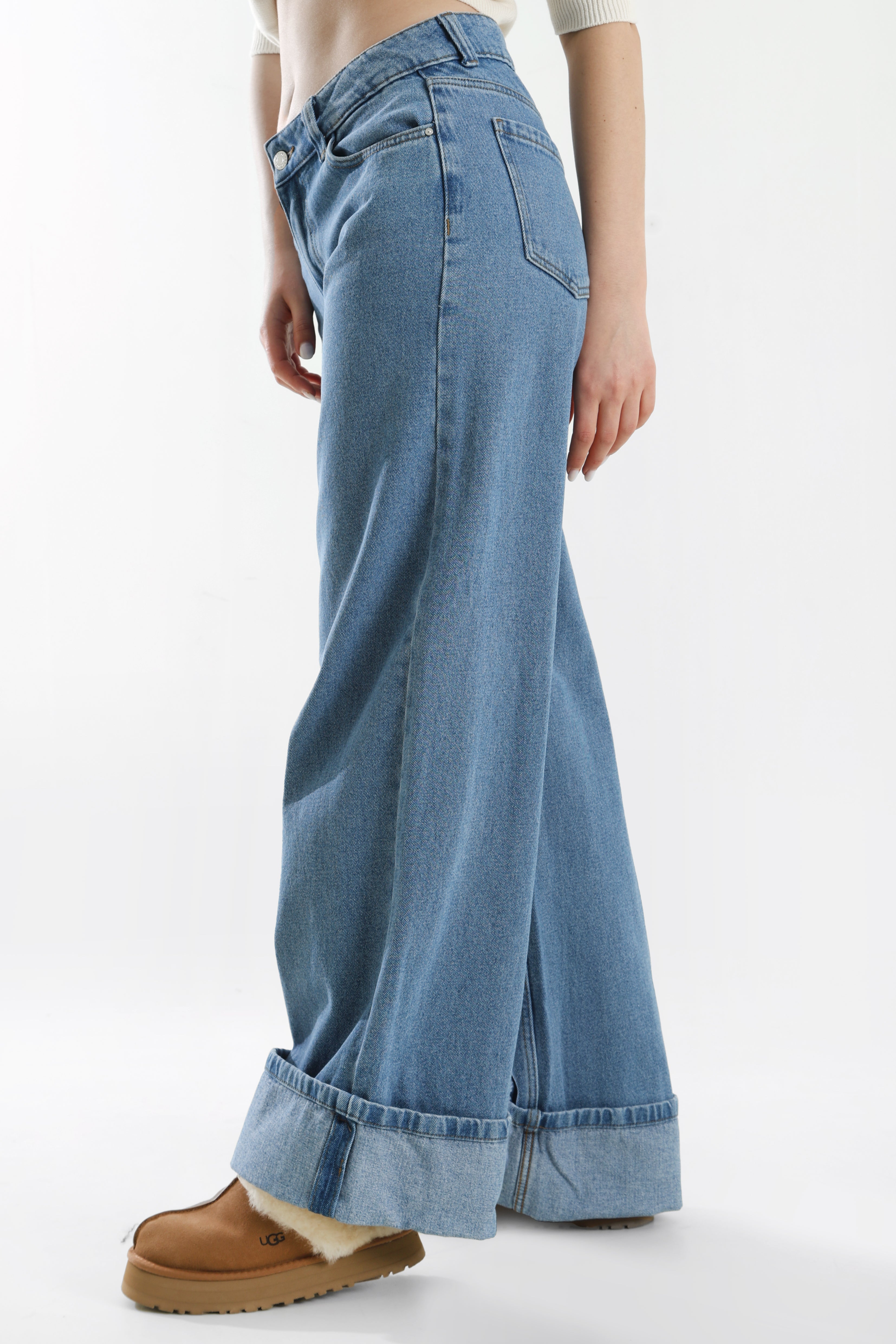 NMKETTIE Jean wide leg L32 - Blue Medium
