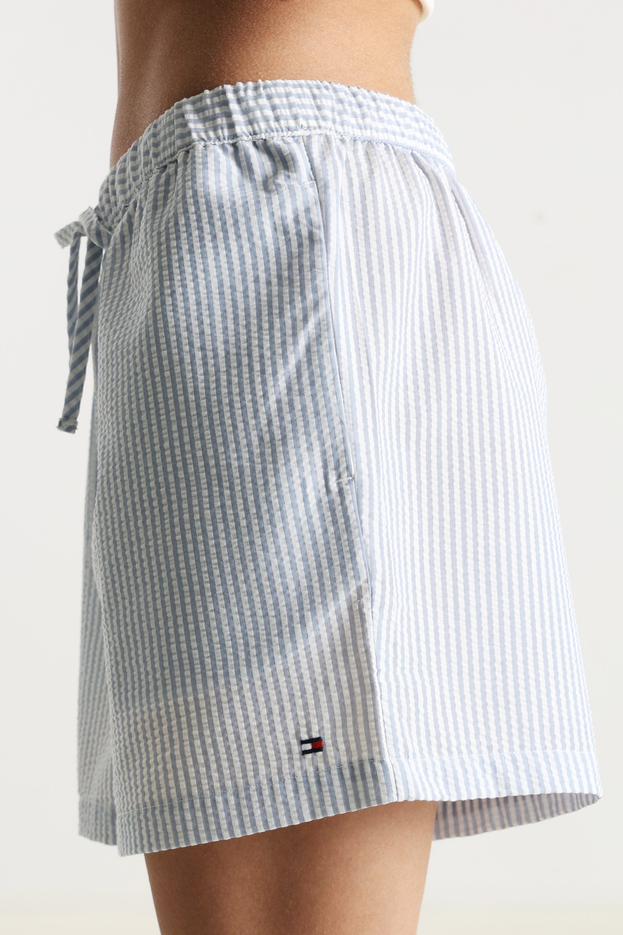 Shorts aus Seersucker - Ithaca Brisk Blue