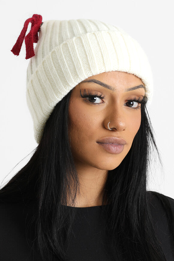 Mohair Beanie - Cream
