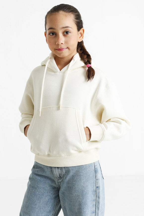Kapuzensweatshirt - Creme