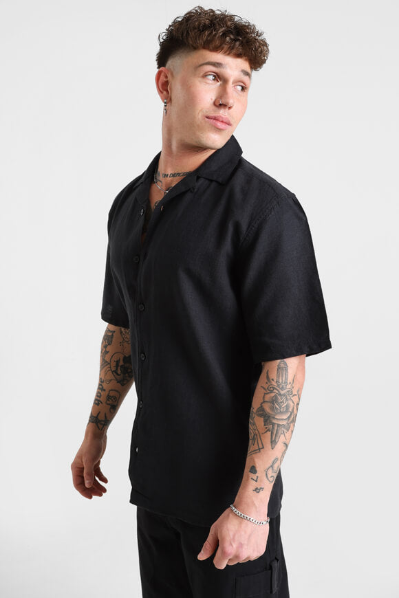Chemise en lin - Noir