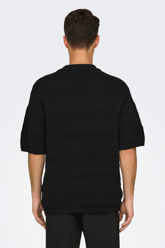 Polo Grayson in maglia - Black