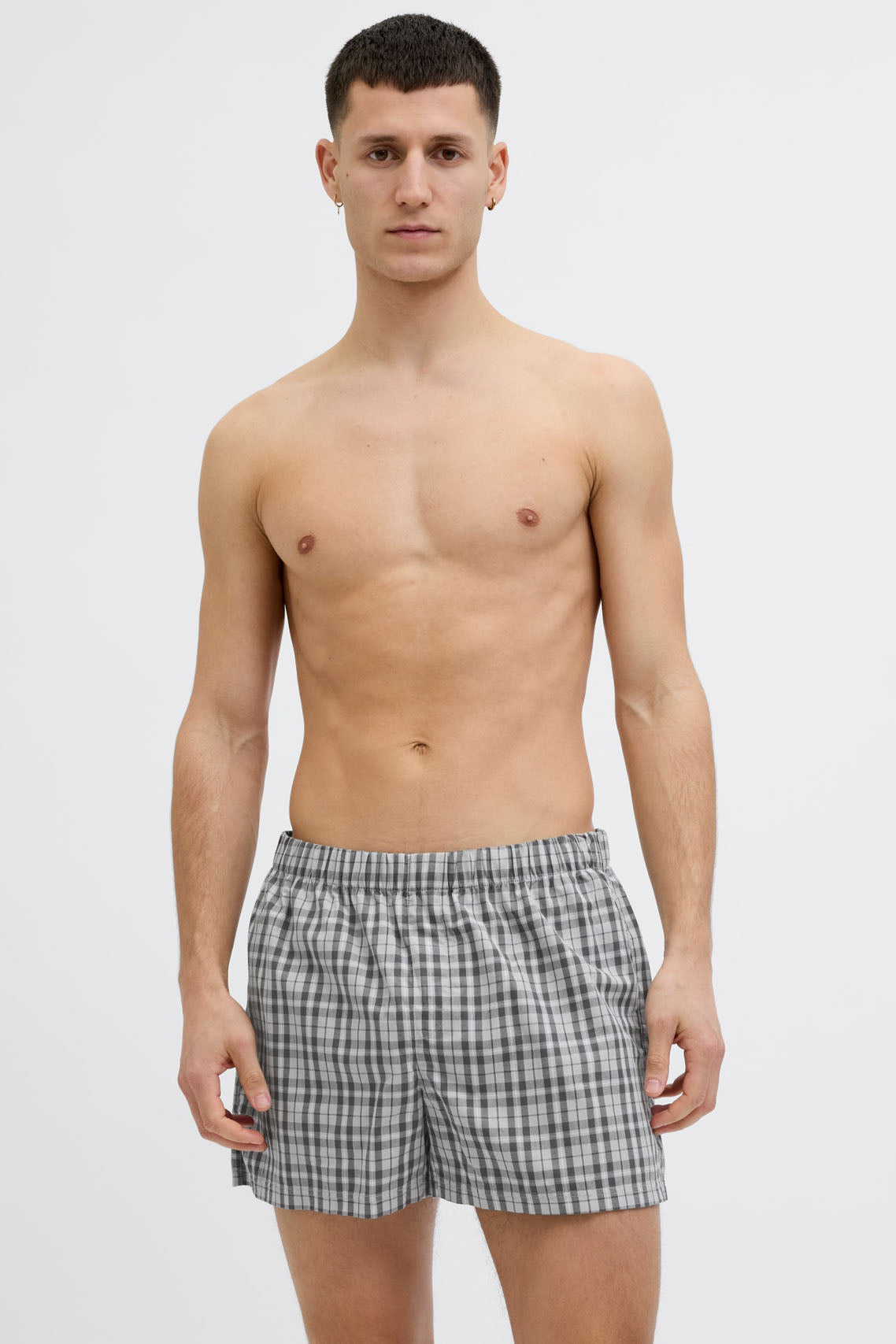 JACMILANO Dreierpack Boxershorts - Grey + Black + Poppy Seed