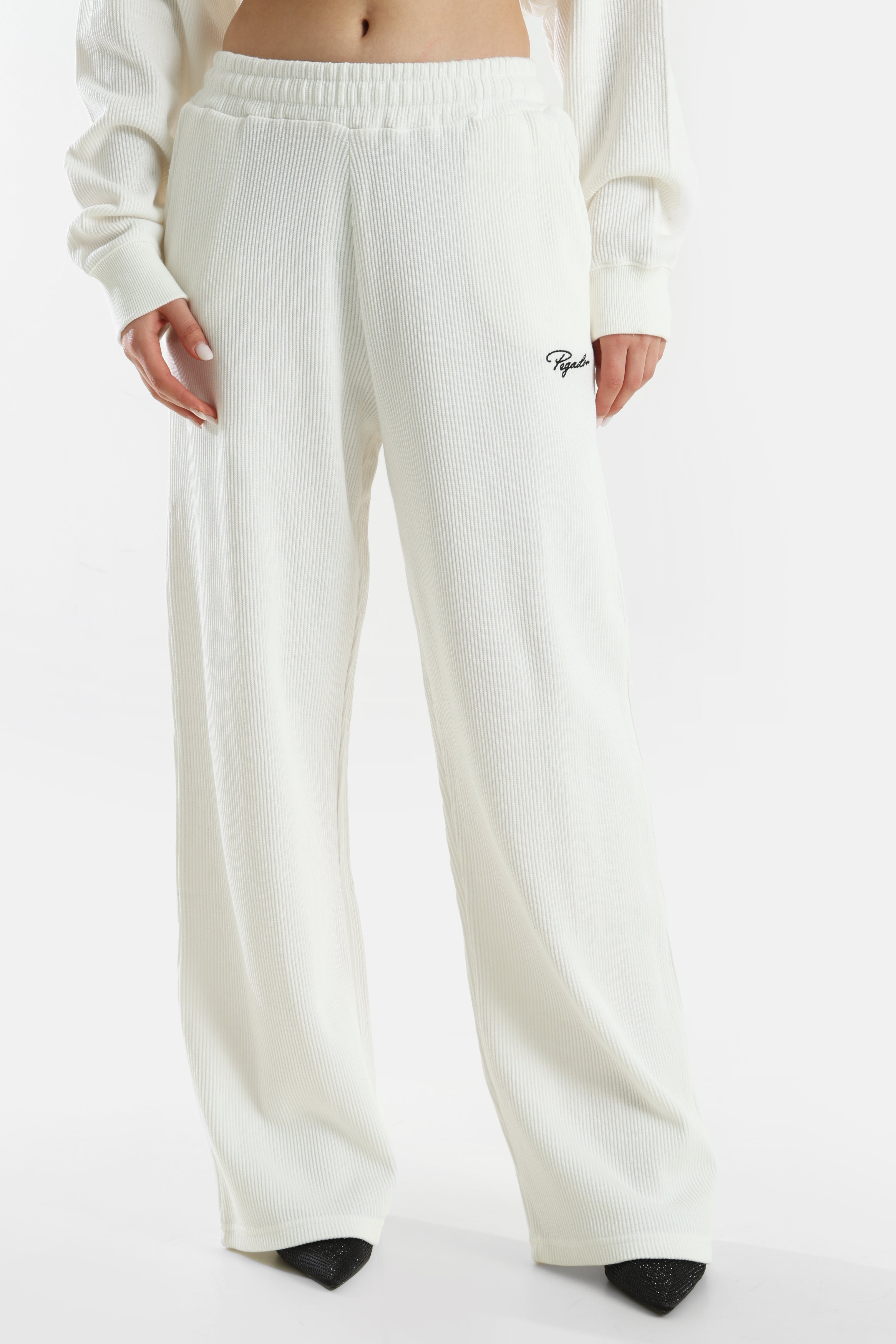 Strukturierte Trainingshose - Washed Warm White