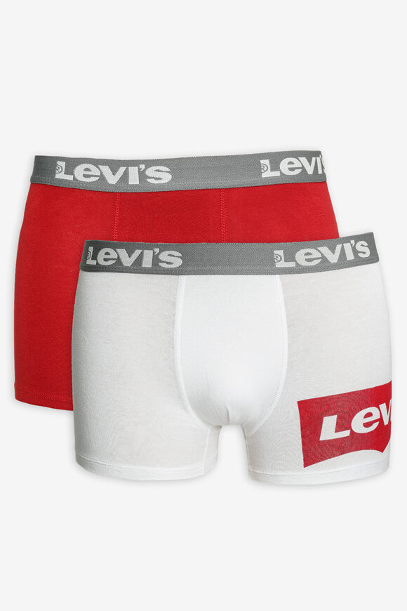 Lot de 2 boxers - Blanc + Rouge