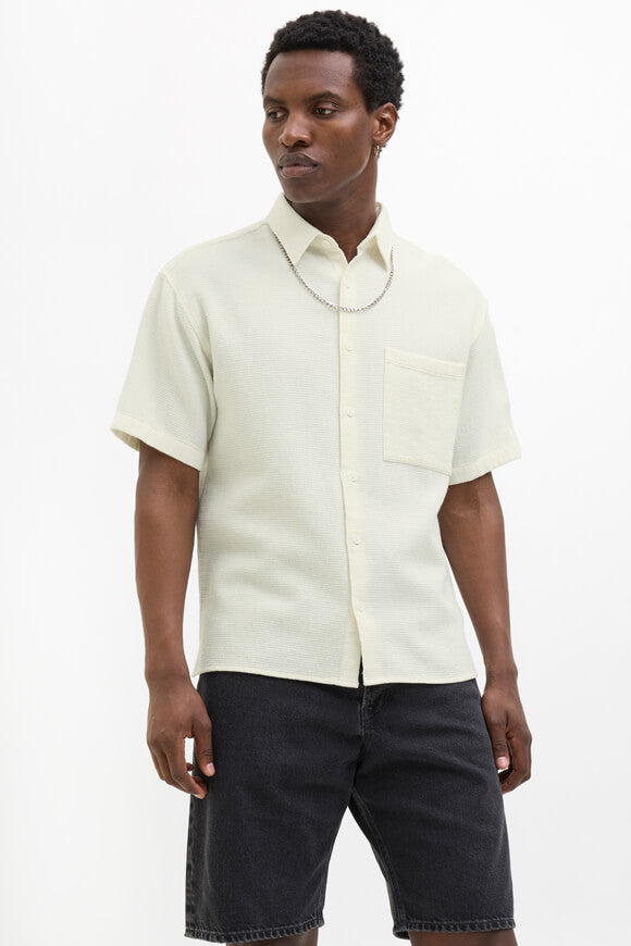 JCODYNAMIC chemise ample gaufrée - Cloud Dancer
