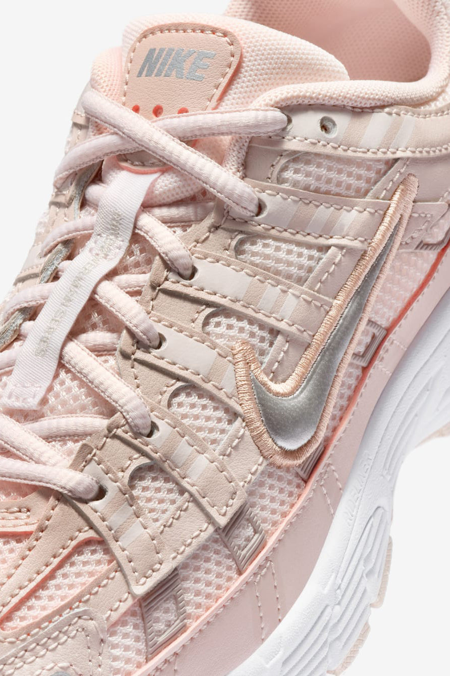 P-6000 Sneaker - Silt Red + Metallic Silver