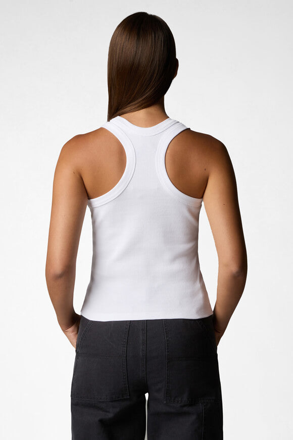 Débardeur côtelé - White