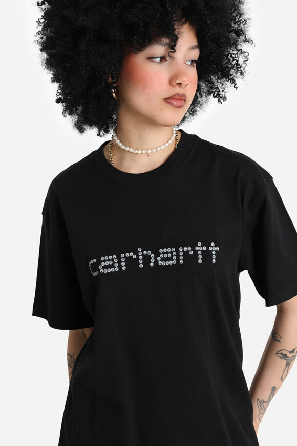 Rivet Script T-Shirt - Black