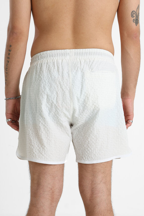 Chaffle swim shorts - White