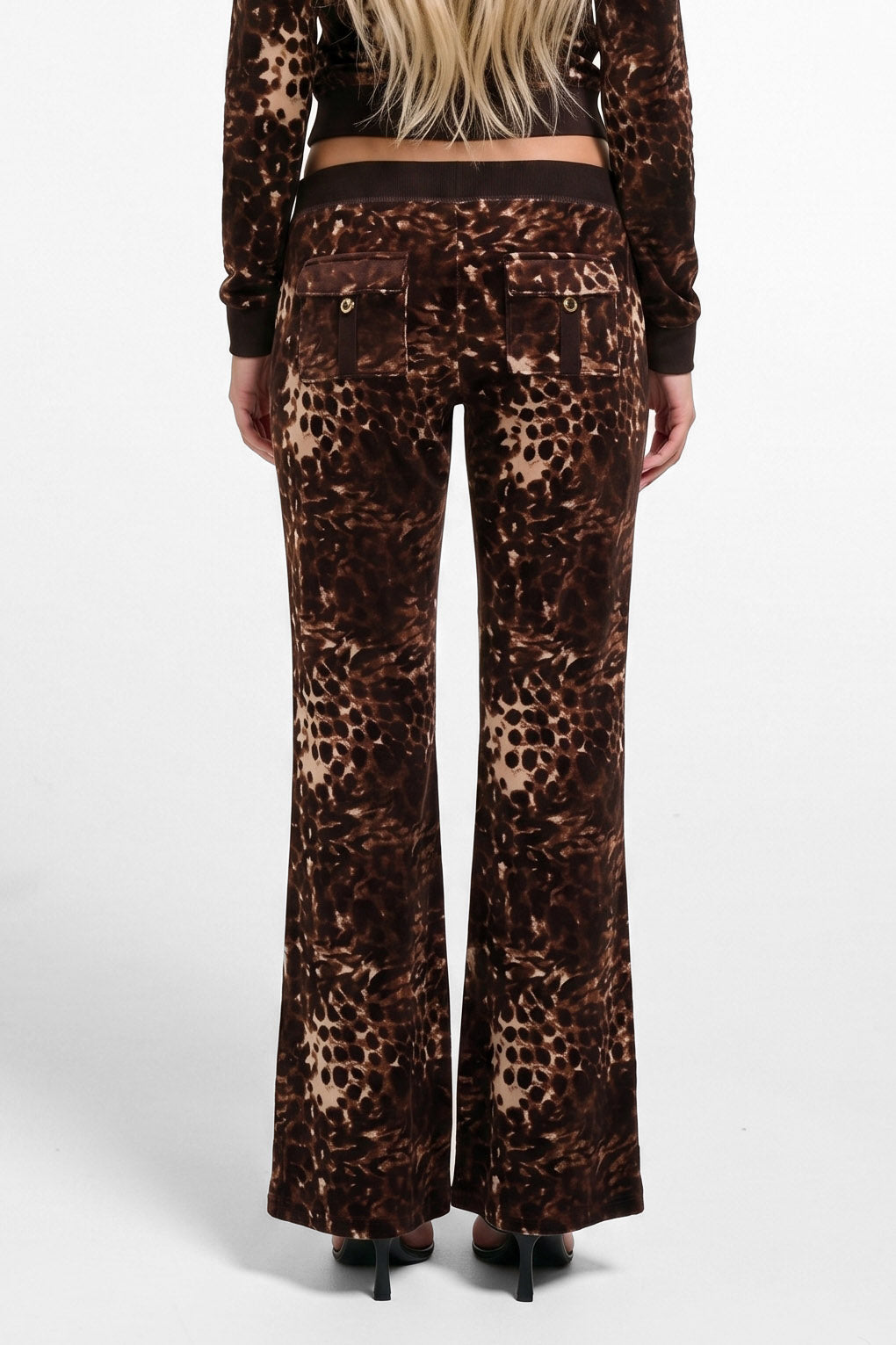 Samt Flare-Hose - Leo