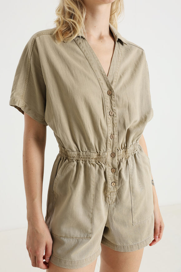 Short jumpsuit - beige
