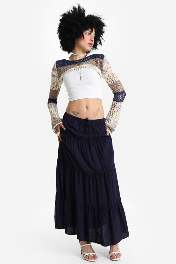 Gehäkelter Boleropullover - Mehrfarbig