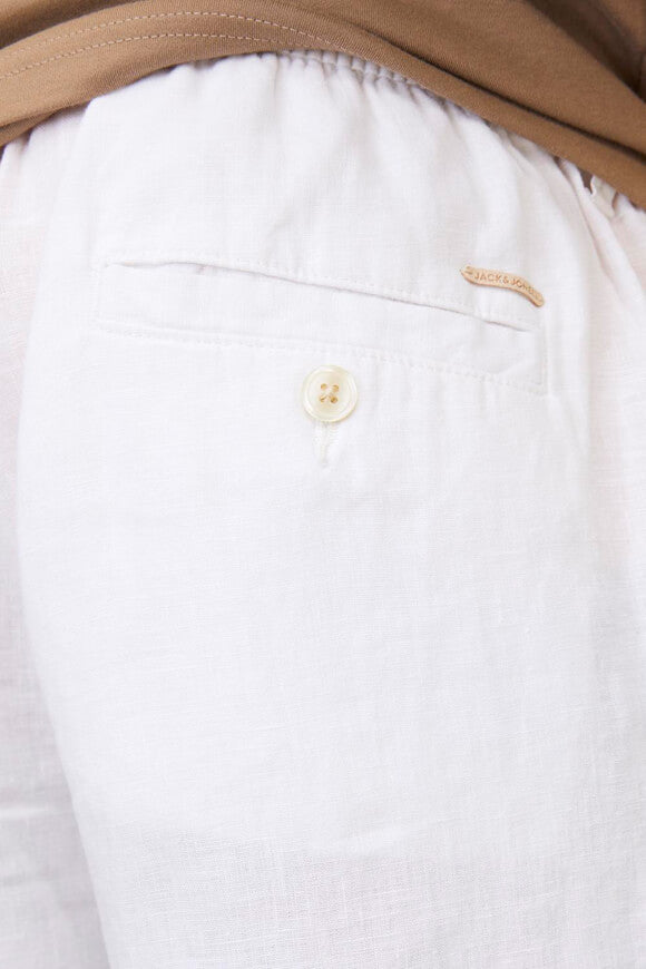 Lawrence short chino en lin - Bright White