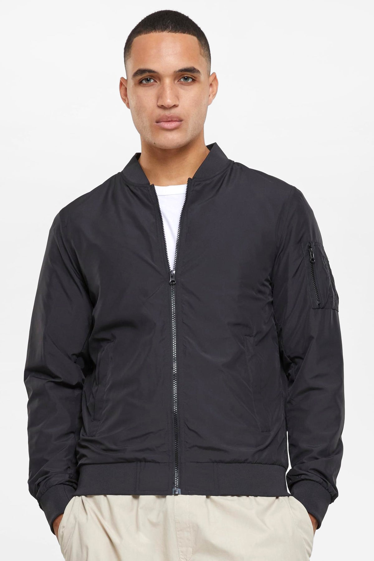 Leichte Bomberjacke - Black