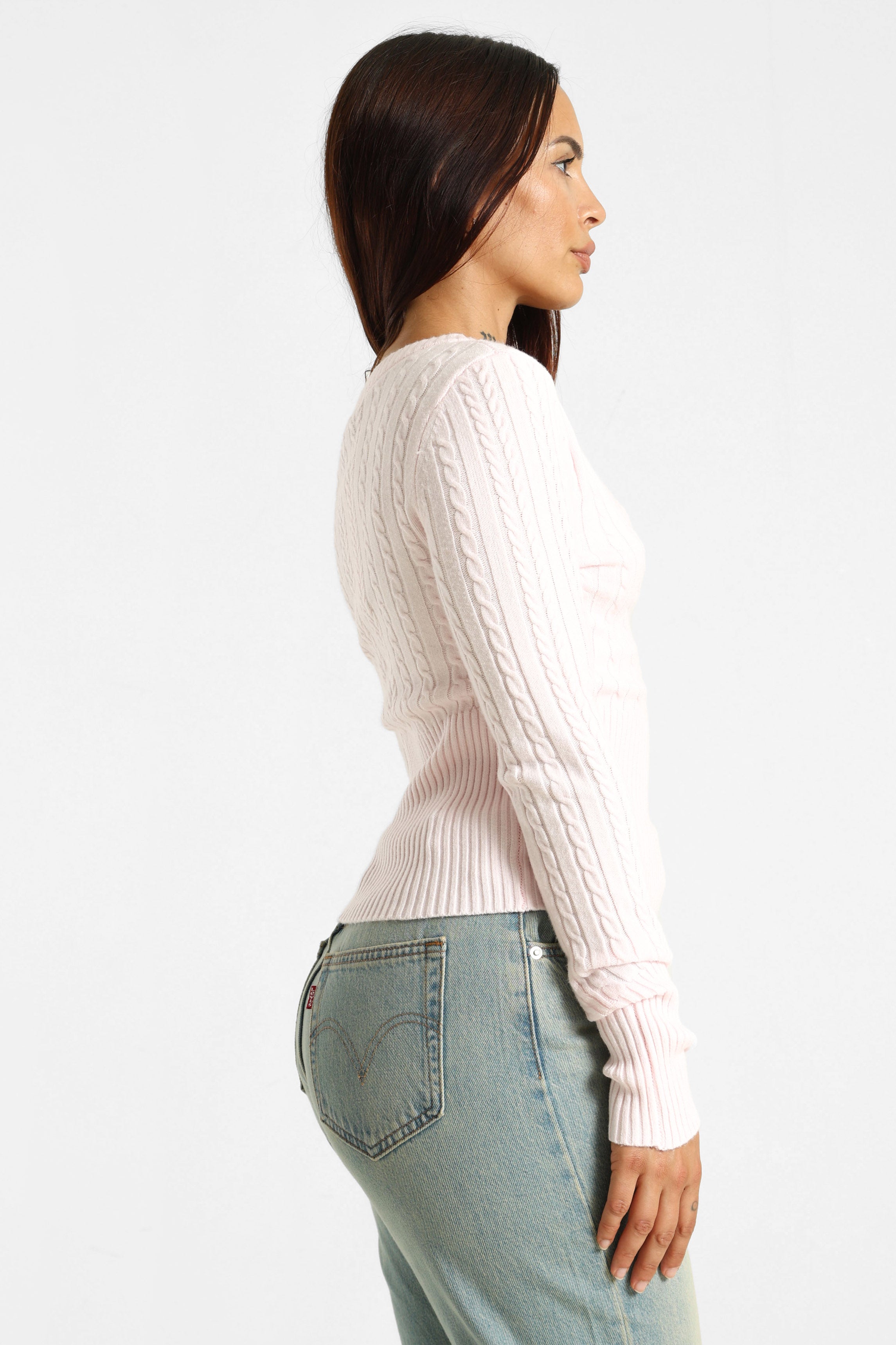 Knitted sweater - Pink