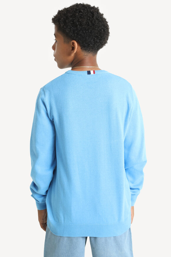 Maglione in maglia fine - Blue