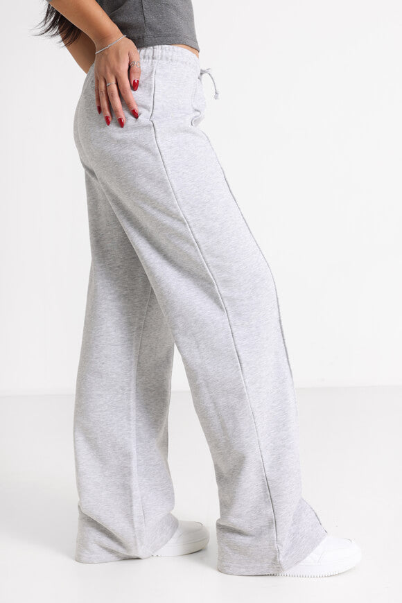 Pantalon sweat large - gris chiné