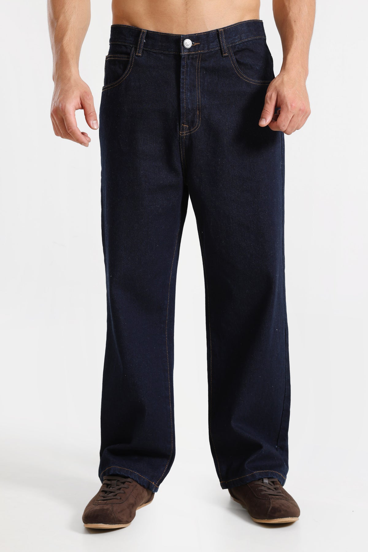 Milano Relaxed Fit Jeans - Raw Blue
